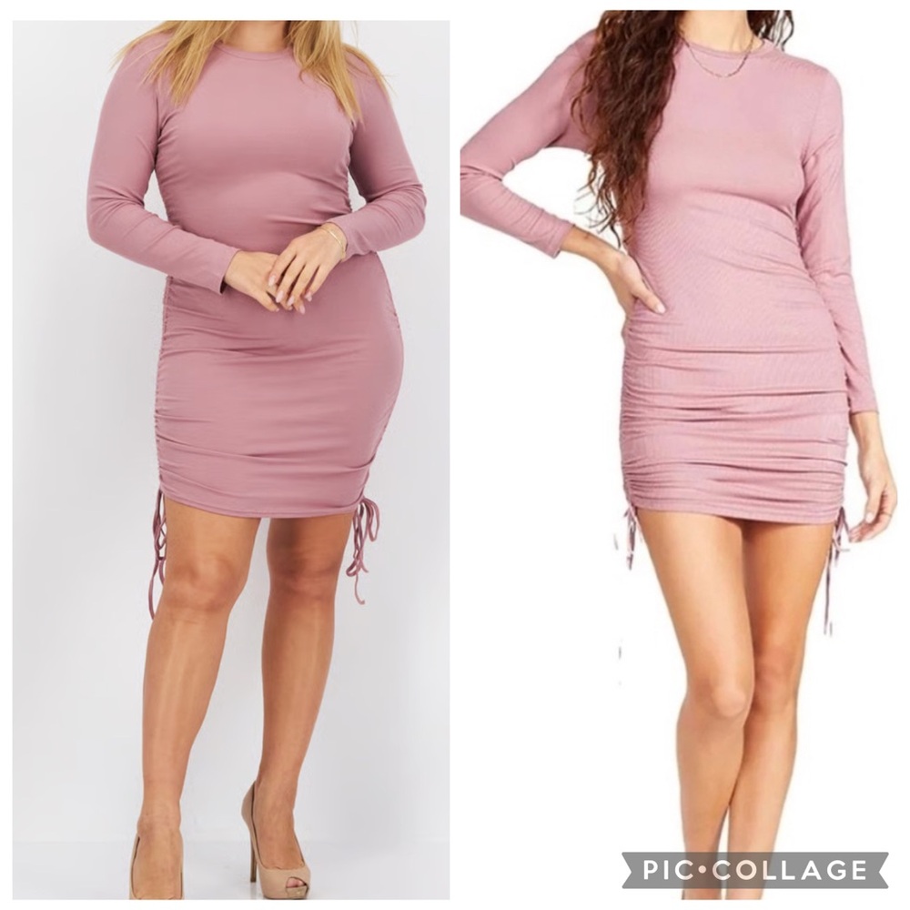 BB Dakota by Steve Madden Ruched Rib Knit Bodycon Dress